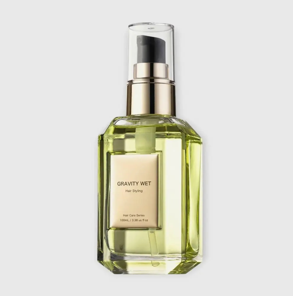 ナイル グラビティ ウェットスタイリングオイル 100ml（ボトルの正面）