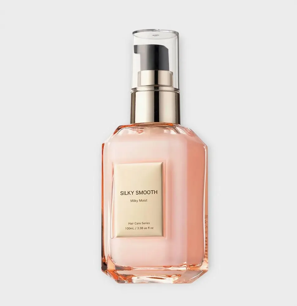 ナイル シルキースムース ヘアミルク 100ml（ボトルの正面）